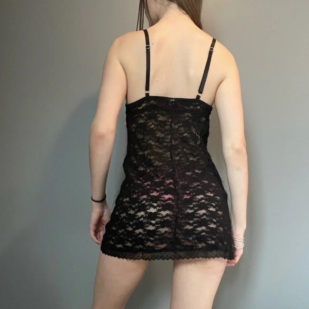 lace lingerie mini dress - Picture 4 of 4